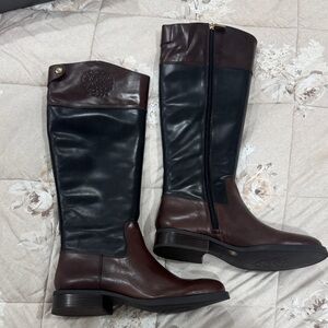 Vince Camuto DK Woodbury and Black Leather Boots